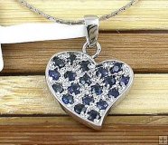 Special Price Sapphire Heart-shape Necklace and Ring Special Price Sapphire Heart-shape Necklace and Ring